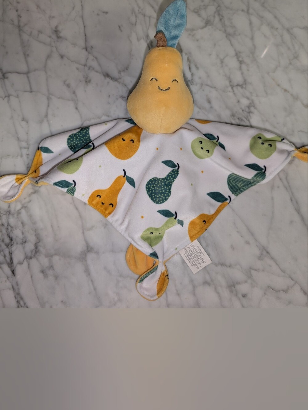 🍐 Mary Meyer Pear Plush Lovey Mini Security Baby Blanket Cuddly 0 3 6 9 Months